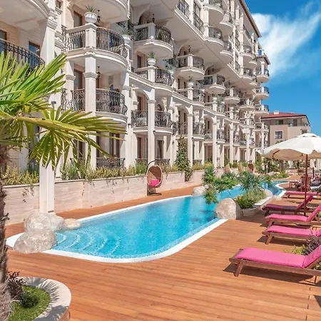 Sweti Wlas Premium Ferienwohnung Polarstar Beach Luxury Apartment 150 M Zum Strand Pool 1 Balkon Meeresblick Google Tv Bis Zu 4 Personen Apartment Sveti Vlas